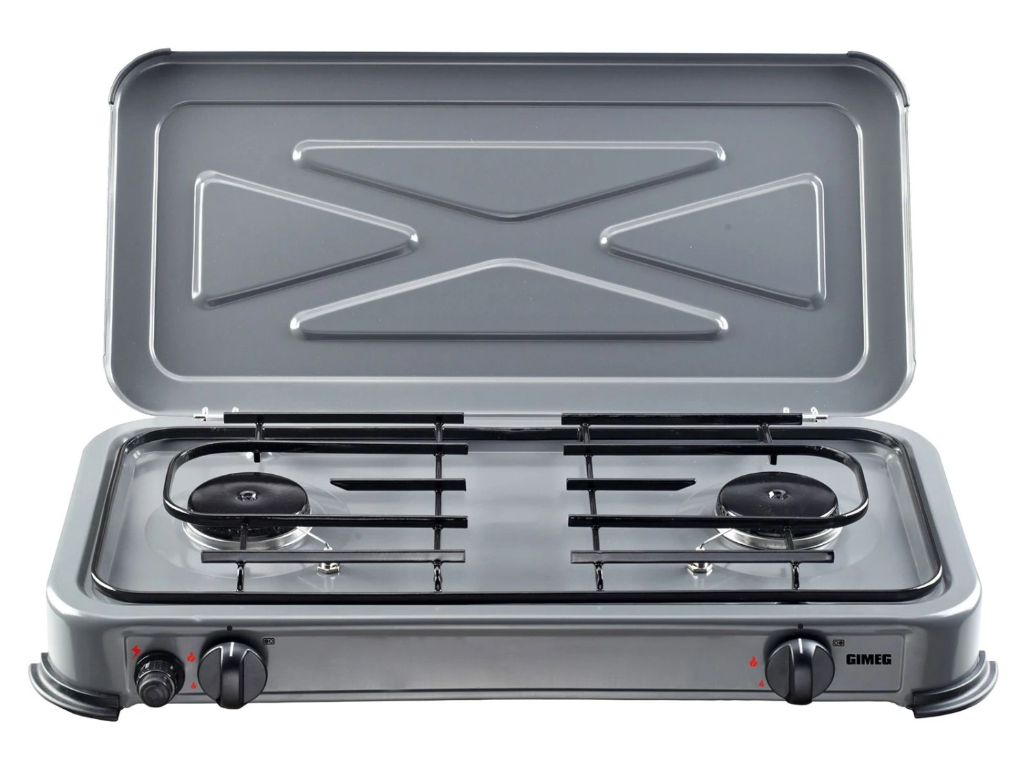 Gimeg Twee Pits Grijs Kooktoestel 2 Gimeg Twee Pits Grijs Kooktoestel - Afbeelding 2