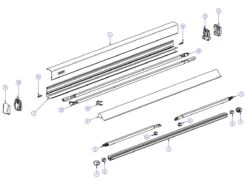 Thule Omnistor Set Eindkappen Rolbuis 3200