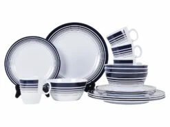Bo-Camp Navy 16-delig Serviesset