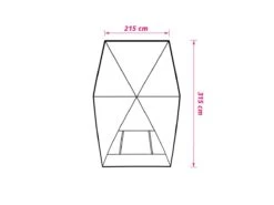 Obelink Elbe Multi Luifel -Buiten Kamperen elbe multiluifel floor plan ecommerce