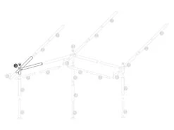 Voortentframe 25mm Linker Hoekstuk -Buiten Kamperen hoekstuk voortentframe 25mm nummer 3 3 2 ecommerce 6740