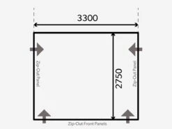Dometic Club Air Pro 330 M Voortent -Buiten Kamperen kampa dometic plattegrond club 330 m 2021 ecommerce 23d9