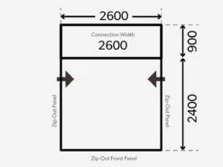 Dometic Club Air Pro Drive-Away Bustent -Buiten Kamperen kampa dometic plattegrond club drive away 2021 ecommerce 0559