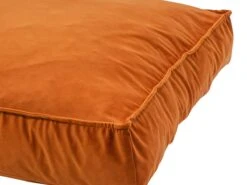 Madison Small Lounge Velours Orange Hondenkussen -Buiten Kamperen madison 100x68 velvet orange hondenkussen 2 ecommerce 275a 1