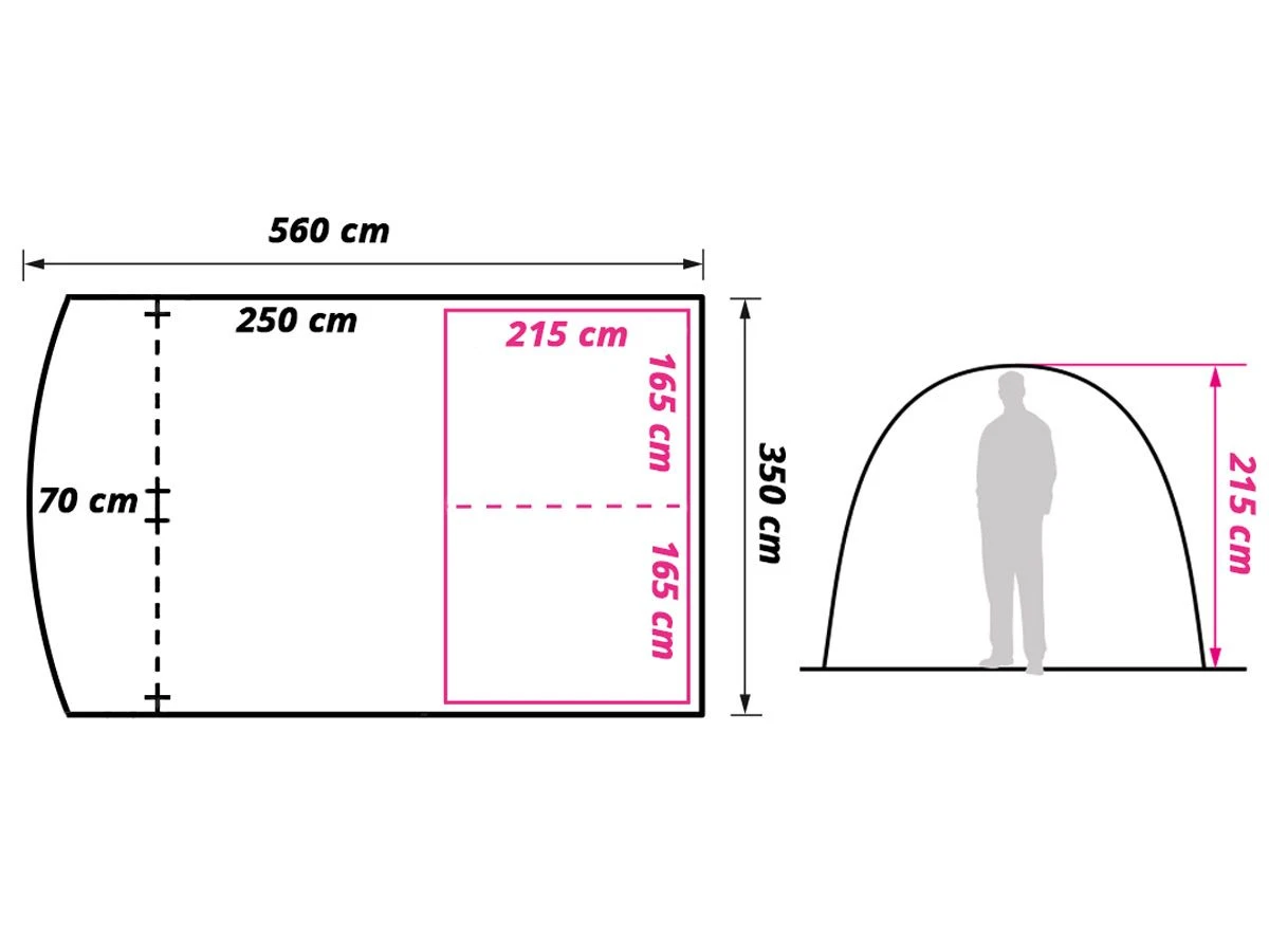 Obelink Living Tunneltent 8 Obelink Living Tunneltent - Afbeelding 8