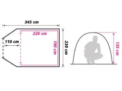 Obelink Spring Easy Air Tunneltent -Buiten Kamperen obelink spring easy air floor plan ecommerce 55a6