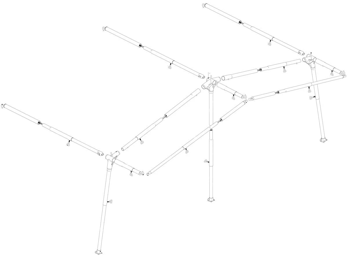 Ventura Standard 250 Prenox G14 - G16 Voortentframe 1 Ventura Standard 250 Prenox G14 - G16 Voortentframe